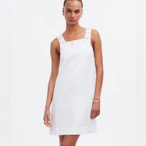 Madewell White Strapless Dress